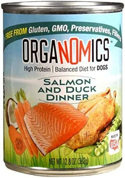 12/12.5oz Evanger's Dog Organomic Salmon/Duck - Food